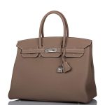 Hermes Birkin 35 Etoupe Togo Palladium Hardware - Image 4