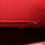 Hermes Birkin 30 Braise Shiny Porosus Crocodile Gold Hardware - Image 3