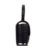 Hermes Black Matte Alligator and Ombre Lizard Marquette Constance 24cm Palladium Hardware - Image 2
