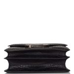 Hermes Black Matte Alligator and Ombre Lizard Marquette Constance 24cm Palladium Hardware - Image 5