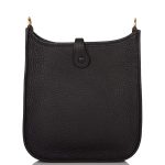 Hermes Black Clemence Evelyne TPM Bag Gold Hardware - Image 4