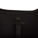 Hermes Black Clemence Evelyne TPM Bag Gold Hardware - Image 7