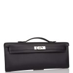 Hermes Black Swift Kelly Cut Palladium Hardware - Image 2
