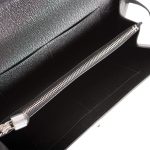 Hermes Black Chevre Kelly Wallet To Go Palladium Hardware - Image 8