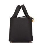 Hermes Black Clemence Picotin Lock 18cm Gold Hardware - Image 3