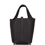 Hermes Black Clemence Picotin Lock 18cm Gold Hardware - Image 4