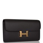 Hermes Black Epsom Constance Wallet To Go Gold Hardware - Image 2
