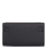 Hermes Black Epsom Kelly Wallet To Go Gold Hardware - Image 3