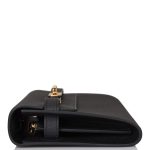Hermes Black Epsom Kelly Wallet To Go Gold Hardware - Image 6