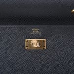 Hermes Black Epsom Kelly Wallet To Go Gold Hardware - Image 10