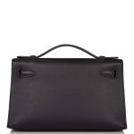 Hermes Black Swift Mini Kelly Pochette Rose Gold Hardware - Image 7