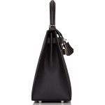 Hermes Black Epsom Sellier Kelly 28cm Palladium Hardware - Image 6