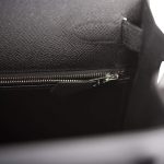Hermes Black Epsom Sellier Kelly 28cm Palladium Hardware - Image 9