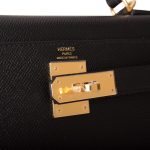 Hermes Black Epsom Sellier Kelly 28cm Gold Hardware - Image 4