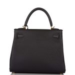Hermes Black Togo Retourne Kelly 25cm Gold Hardware - Image 7