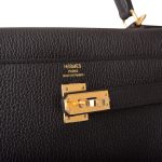 Hermes Black Togo Retourne Kelly 25cm Gold Hardware - Image 4