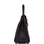 Hermes Black Togo Retourne Kelly 28cm Palladium Hardware - Image 8