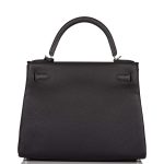 Hermes Black Togo Retourne Kelly 28cm Palladium Hardware - Image 3