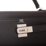 Hermes Black Togo Retourne Kelly 28cm Palladium Hardware - Image 6