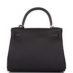 Hermes Black Togo Retourne Kelly 28cm Gold Hardware - Image 3