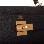 Hermes Black Togo Retourne Kelly 28cm Gold Hardware - Image 5