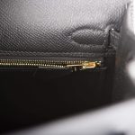 Hermes Black Epsom Sellier Kelly 25cm Gold Hardware - Image 9