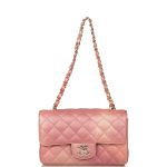 Chanel Mini Rectangular Flap Bag Pink Ombre Metallic Lambskin Light Gold Hardware - Image 2