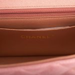 Chanel Mini Rectangular Flap Bag Pink Ombre Metallic Lambskin Light Gold Hardware - Image 8