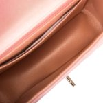 Chanel Mini Rectangular Flap Bag Pink Ombre Metallic Lambskin Light Gold Hardware - Image 9