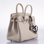 Hermes Birkin 25 Craie Togo Palladium Hardware - 2020, Y - Image 8