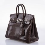 Hermes Birkin 25 Havane Nilo Lizard with Palladium Hardware - 2007, K Square - Image 8