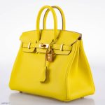 Hermes Birkin 25 Lime Swift Leather Gold Hardware - 2019, D - Image 2