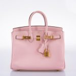 Hermes Birkin 25 Rose Sakura Swift leather Gold Hardware - 2015, T - Image 8