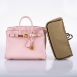 Hermes Birkin 25 Rose Sakura Swift leather Gold Hardware - 2015, T - Image 10