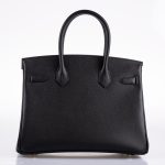 Hermes Birkin 30 Black Epsom Palladium Hardware - 2020, Y - Image 8