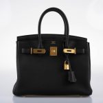 Hermes Birkin 30 Black Togo Gold Hardware - 2021, Z - Image 10