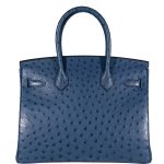 Hermes Birkin 30 Blue Roi Ostrich Gold Hardware - 2021, Z - Image 6