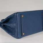 Hermes Birkin 30 Blue Roi Ostrich Gold Hardware - 2021, Z - Image 4
