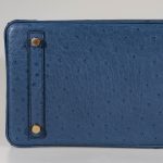 Hermes Birkin 30 Blue Roi Ostrich Gold Hardware - 2021, Z - Image 3