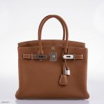 Hermes Birkin 30 Gold Togo with Palladium Hardware - 2020, Y - Image 5