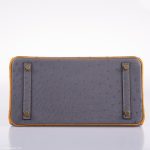 Hermes Birkin 30 HSS Gris Agate & Saffron Ostrich Gold Hardware - 2020, Y - Image 6