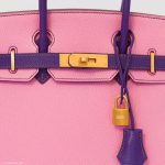 Hermes Birkin 30 HSS Rose Confetti & Anemone Chevre leather Brushed Gold Hardware - 2014, R Square - Image 2