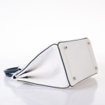Hermes Birkin 30 HSS White & Blue Marine Epsom leather Palladium Hardware - 2011, O Square - Image 2