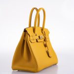 Hermes Birkin 30 Jaune Ambre Togo Gold Hardware - 2018, C - Image 12