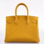 Hermes Birkin 30 Jaune Ambre Togo Gold Hardware - 2018, C - Image 8