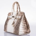 Hermes Birkin 30 Matte Himalayan Niloticus Crocodile Palladium Hardware - 2010, N Square - Image 12