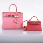 Hermes Birkin 30 Rose Confetti Epsom Palladium Hardware - 2020, Y - Image 6