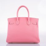 Hermes Birkin 30 Rose Confetti Epsom Palladium Hardware - 2021, Z - Image 4
