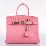 Hermes Birkin 30 Rose Confetti Epsom Palladium Hardware - 2021, Z - Image 5