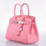 Hermes Birkin 30 Rose Confetti Epsom Palladium Hardware - 2021, Z - Image 7